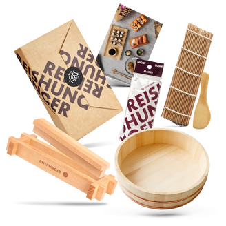 REISHUNGER Sushi Equipment Box, y compris Premium Sushi Maker + carte