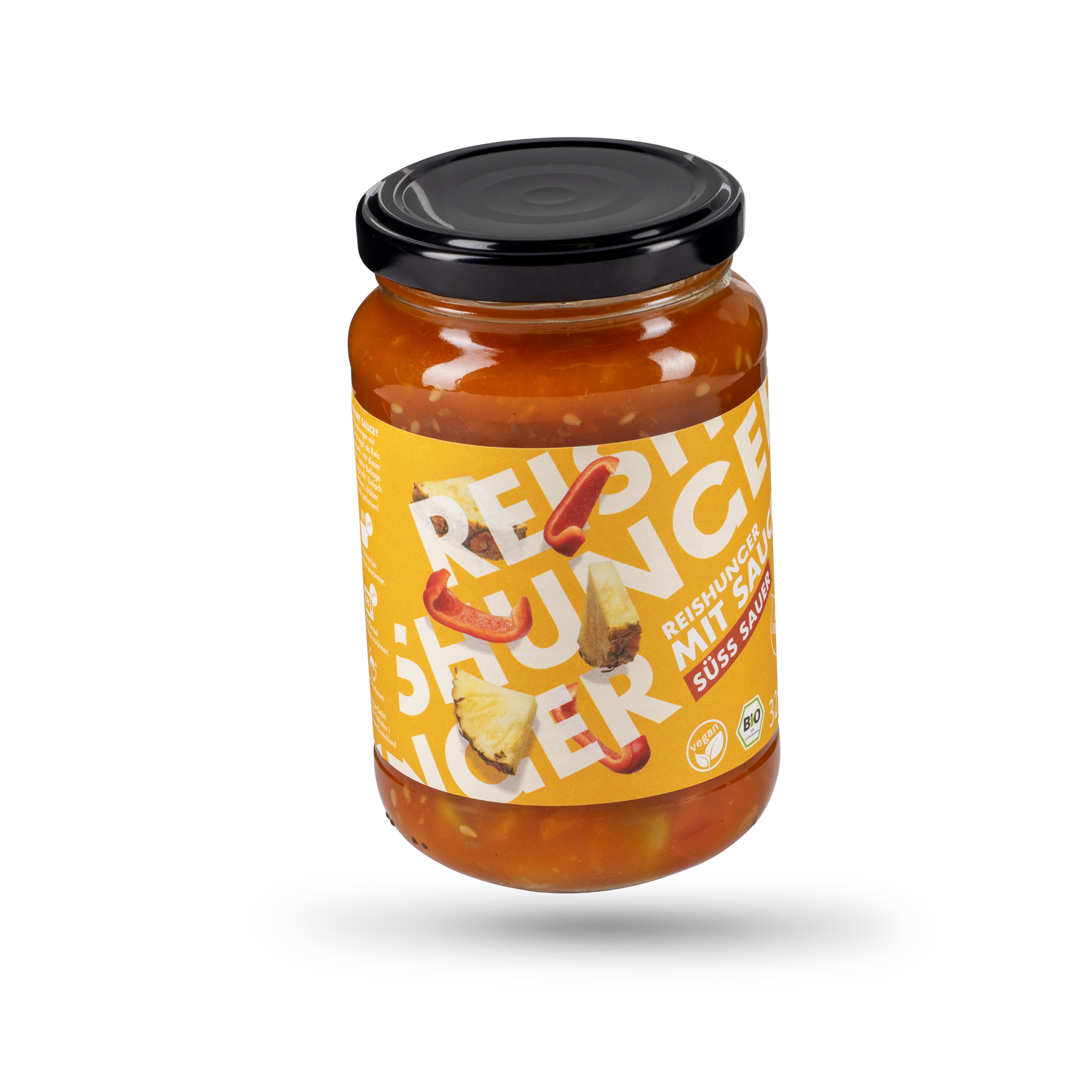 Reishunger | Süß Sauer Sauce (3x325ml) | Bio Qualität | Natürliche Zutaten | Vegan & Glutenfrei