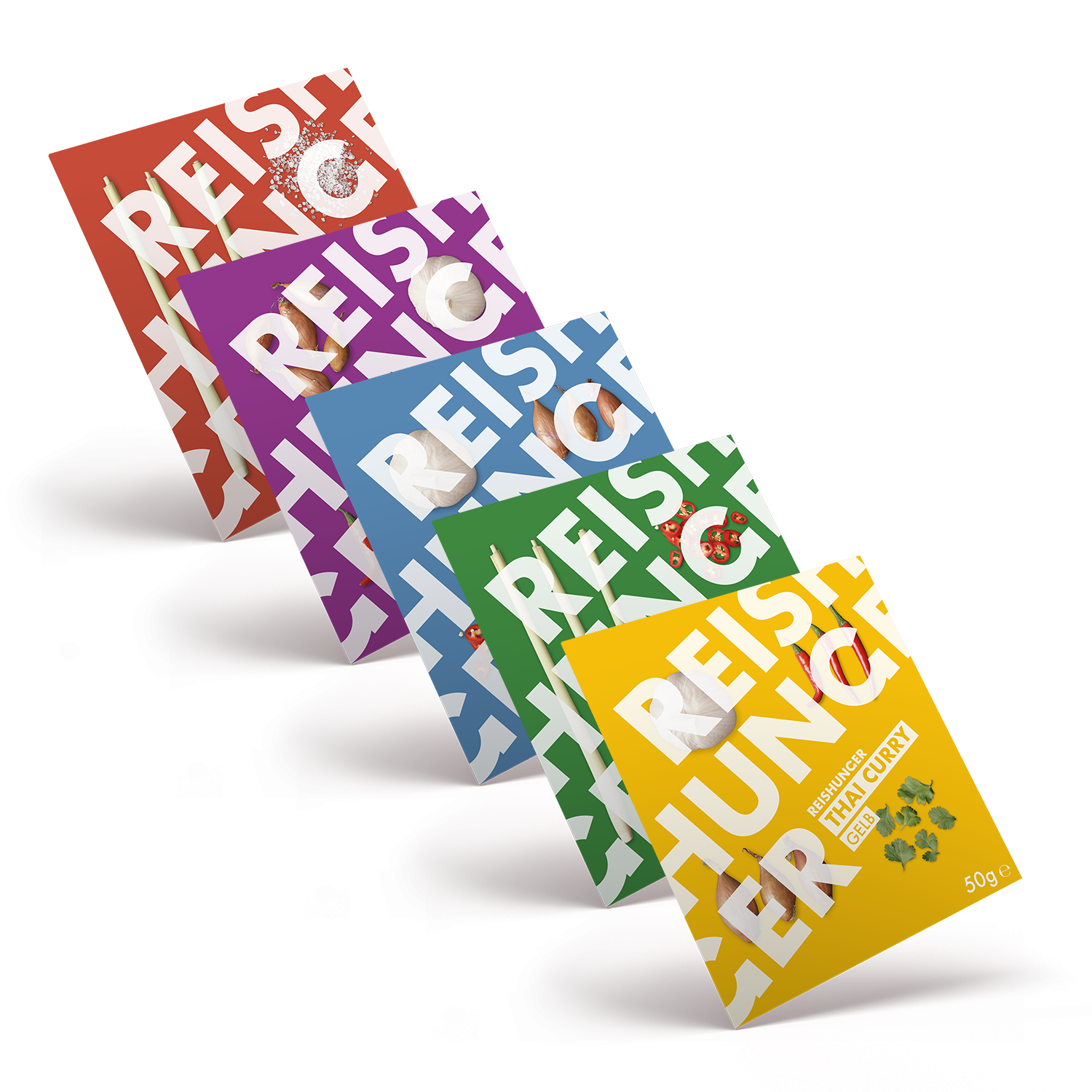 Reishunger | Thai Currypasten (5er Set) | vegan, glutenfrei & ohne Konservierungsstoffe