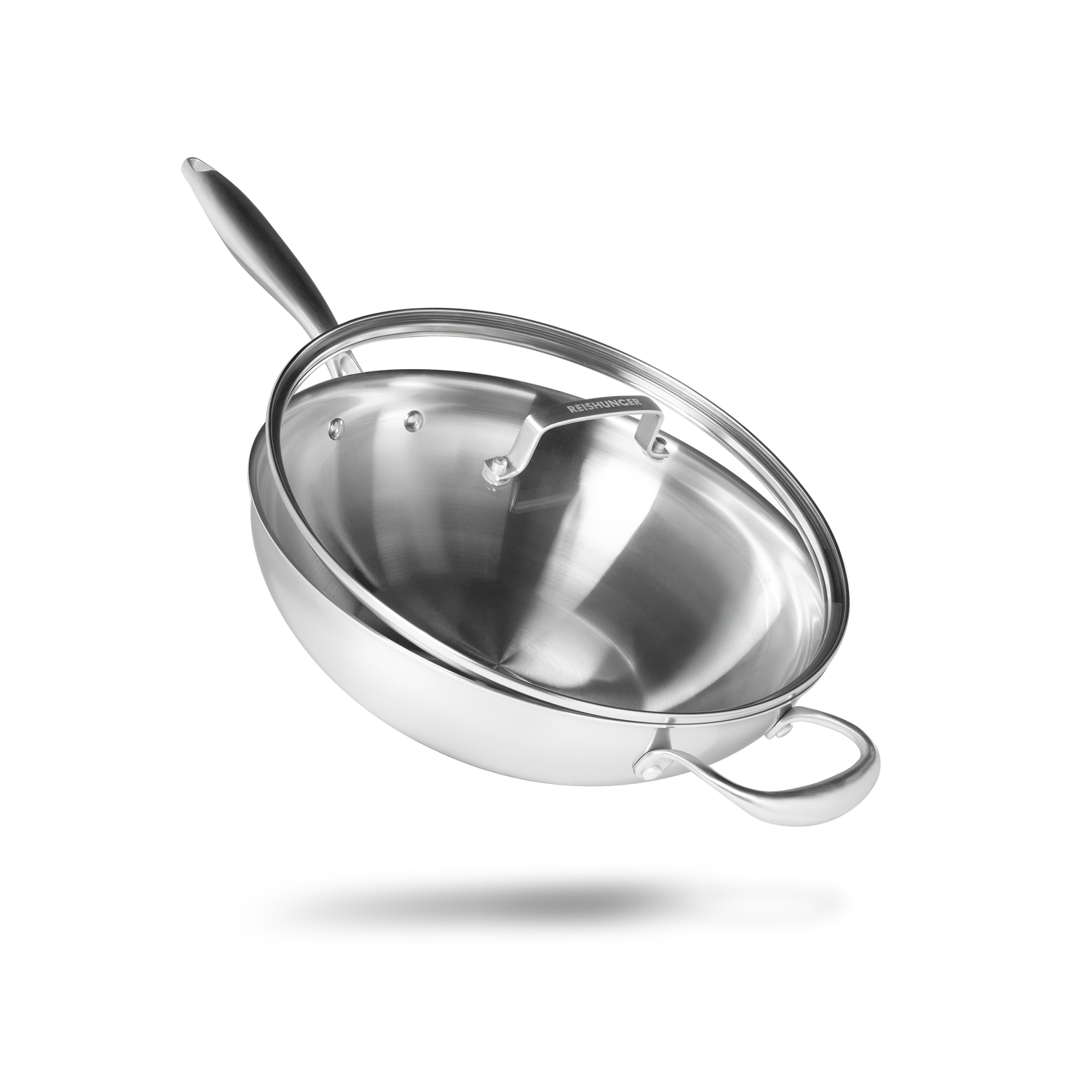 Reishunger Edelstahl Wok | Ø 30cm | Ohne Antihaftbeschichtung | Induktion