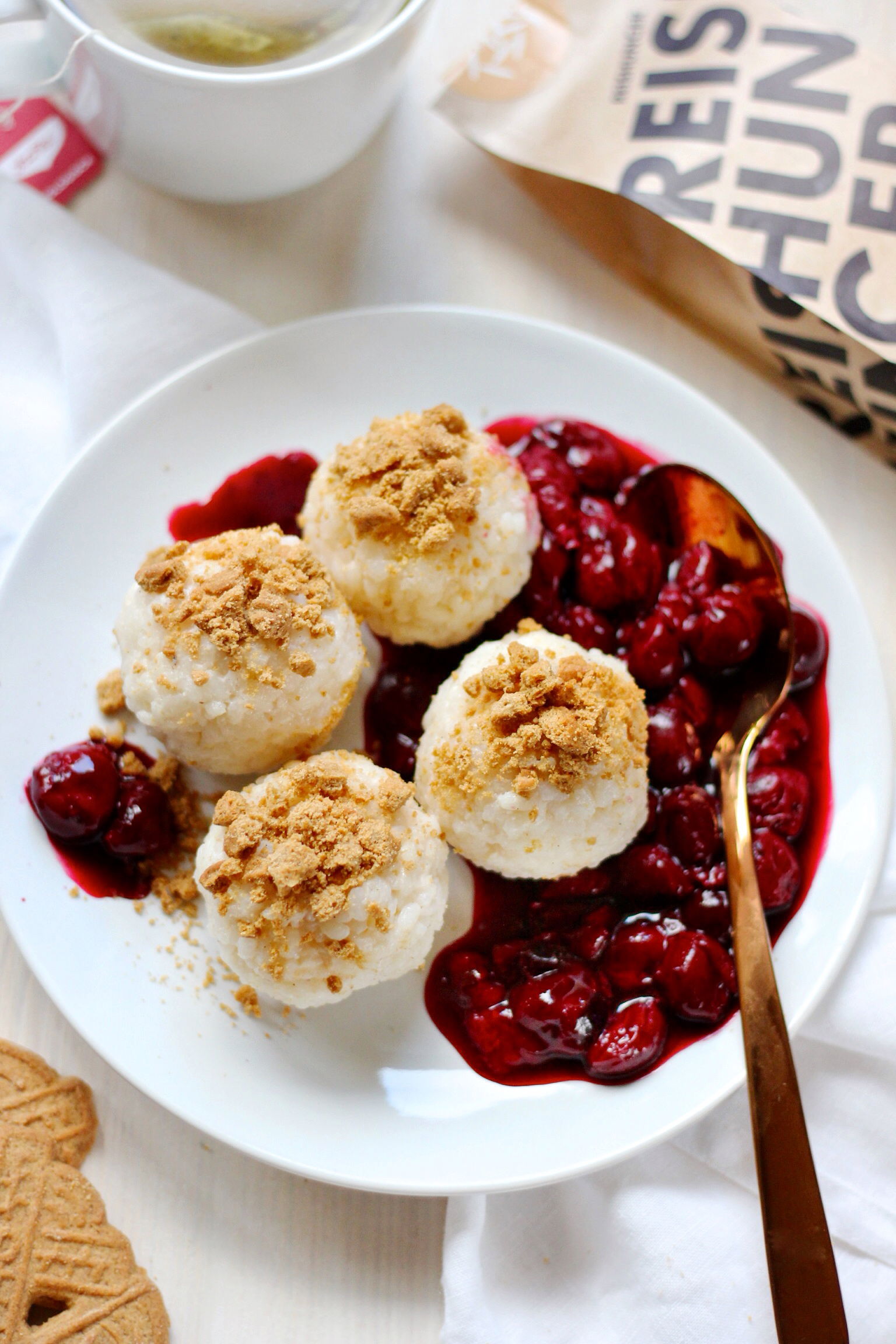 Vegane Milchreis Bällchen