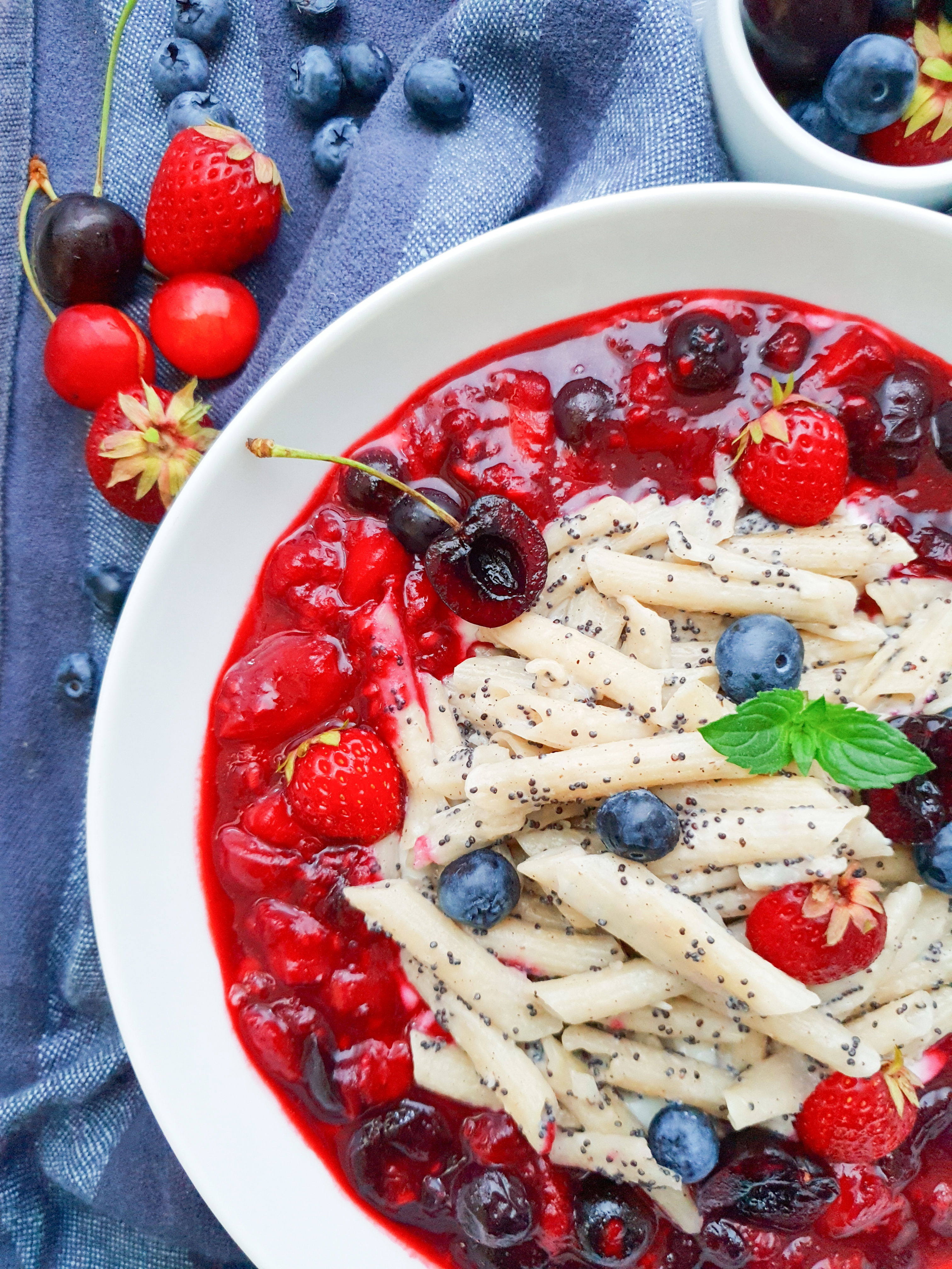 Vegane Vanille-Mohn-Milchreispasta