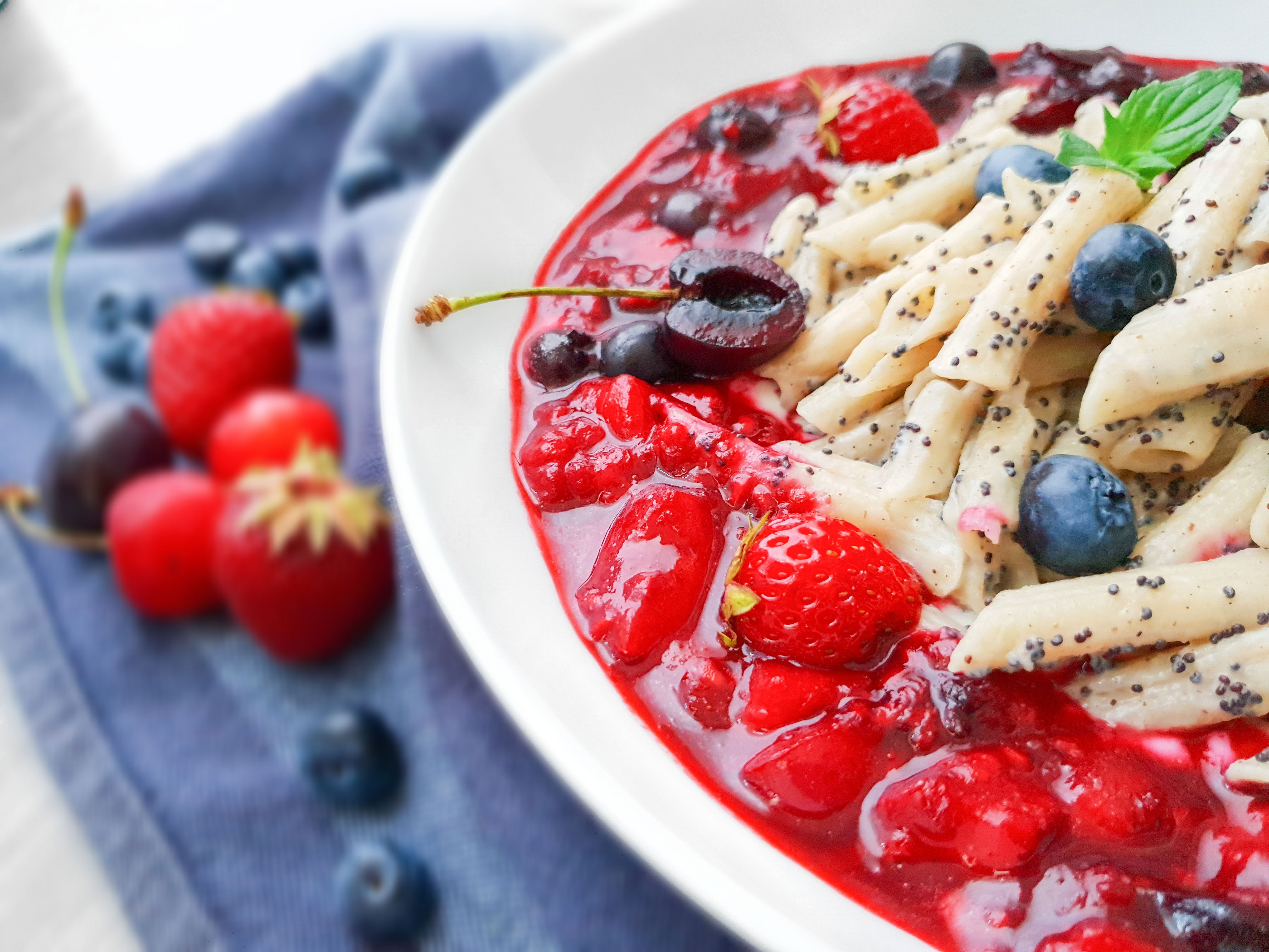 Vegane Vanille-Mohn-Milchreispasta