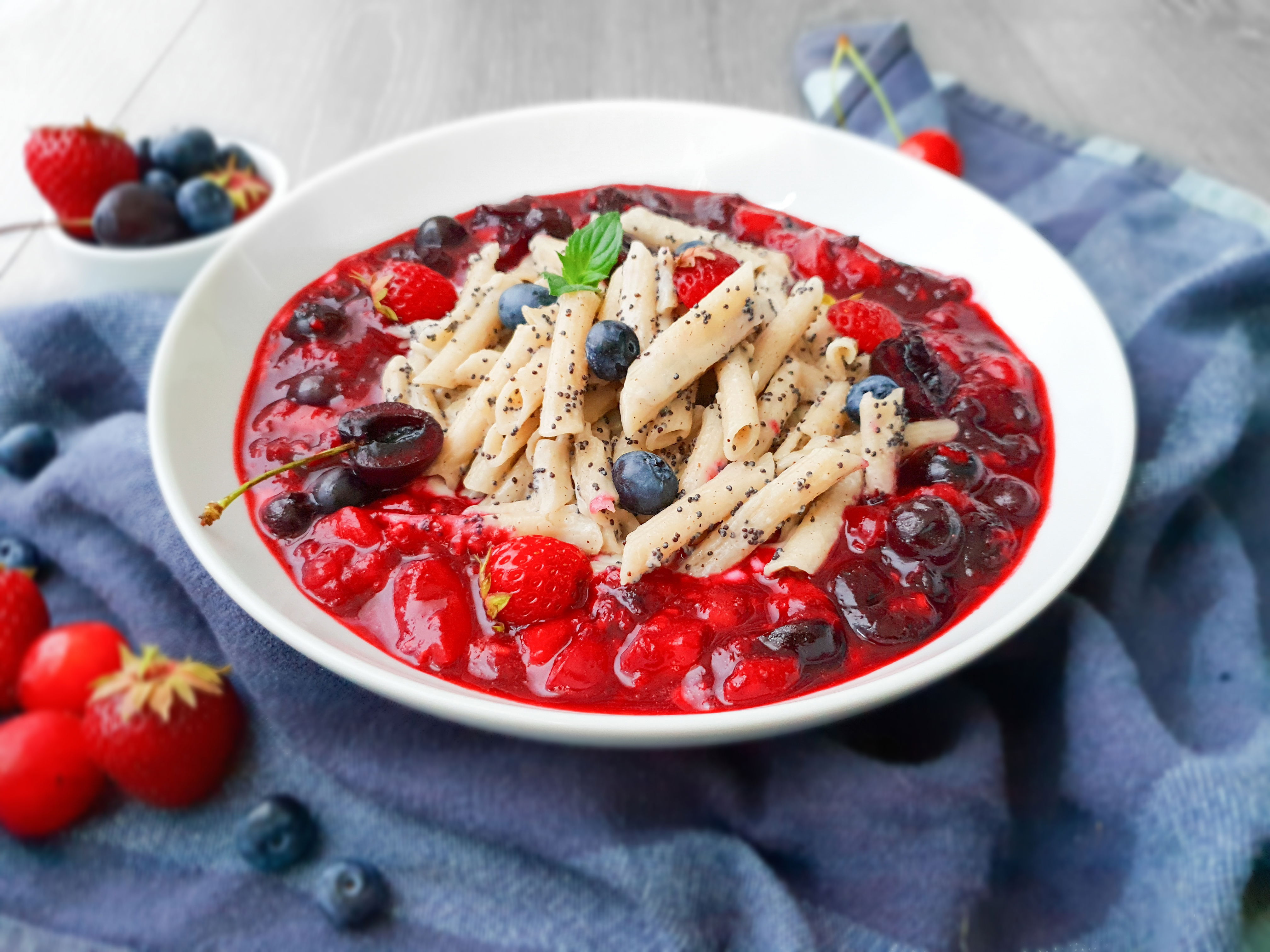 Vegane Vanille-Mohn-Milchreispasta