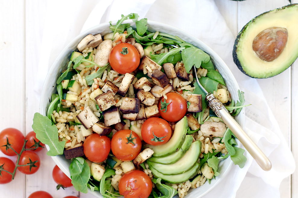 Veganer Risottosalat