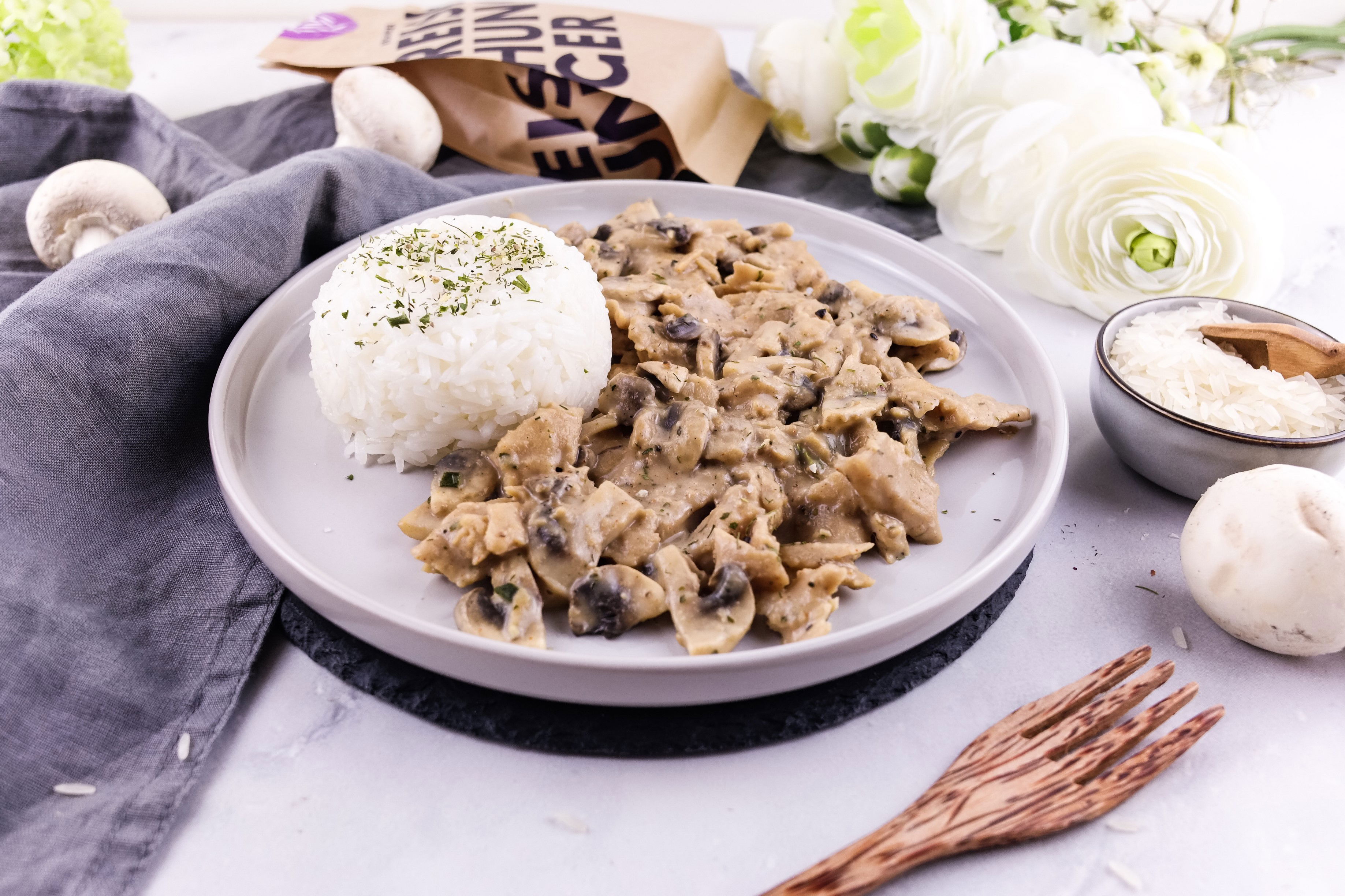 Veganes Geschnetzeltes