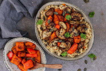 Veganes Kürbis Risotto