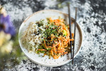 Vollkorn Basmati Reis mit Mungbohnen Curry